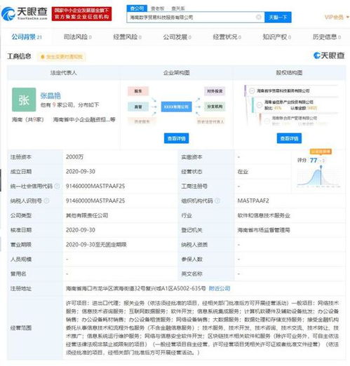 阿里巴巴等在海南成立新公司 業務聚焦數據處理、進出口代理與報關服務